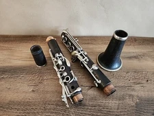 Vintage Excella Paris Wooden Clarinet Needs Lots Of Work Parts/Repair