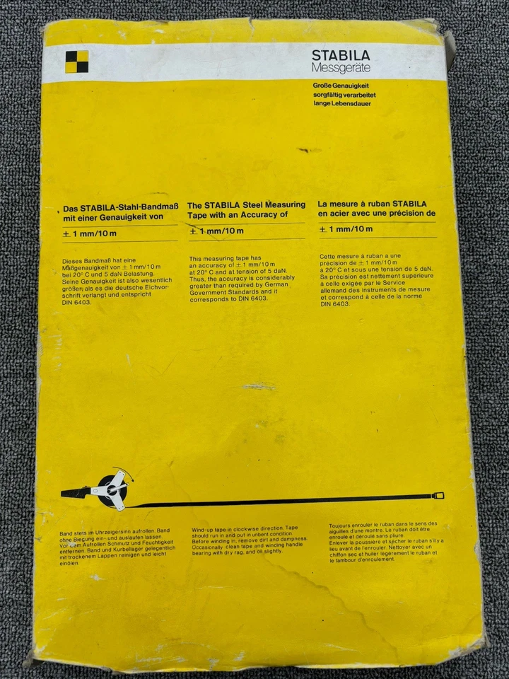 Vintage Stabila Steel Measuring Tape 1mm -10m - Image 2 of 4