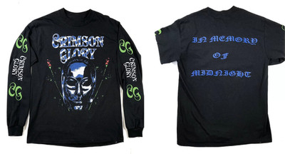 Crimson Glory - Midnight long sleeve Unisex Cotton All Sizes Classic E156