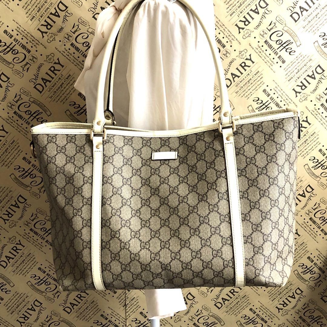 Gucci GG Supreme Shima FP387 Tote Shoulder Bag from Japan