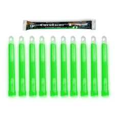 Cyalume 6" Tactical ChemLight - GREEN, 12 Hour (10-Pack)