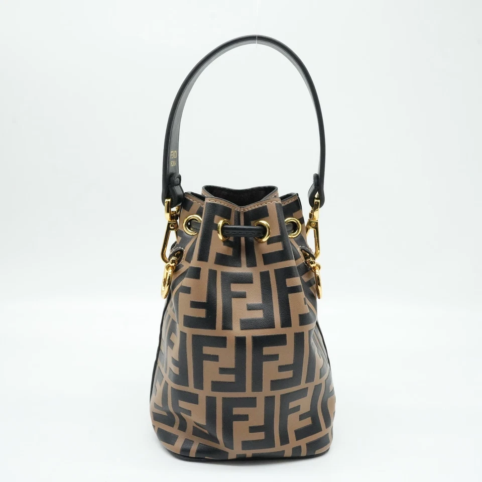 Authentic Preloved Fendi Mini Mon Tresor Bucket Bag Brown 8BS010A659F13VK - Image 3 of 4