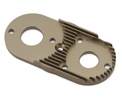 Kyosho Scorpion 2014 CNC Aluminum Motor Plate (Gunmetal) [KYOSCW011GMB]
