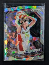 2025 WNBA Prizm #34 Nancy Lieberman Silver Cracked Ice Prizm Mercury