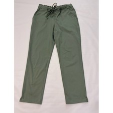 Joie light green casual pants w/elastic waist and drawstring close. Size Medium