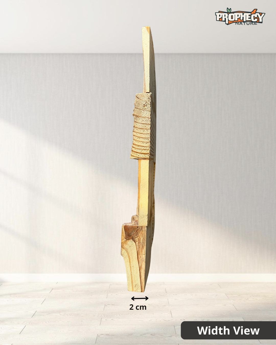 12”x12” Solid Wood Wall Panel – Decorative 3D Wooden Art Panel – Ready to Mount 