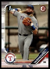 2019 Bowman Draft Davis Wendzel Texas Rangers #BD-81