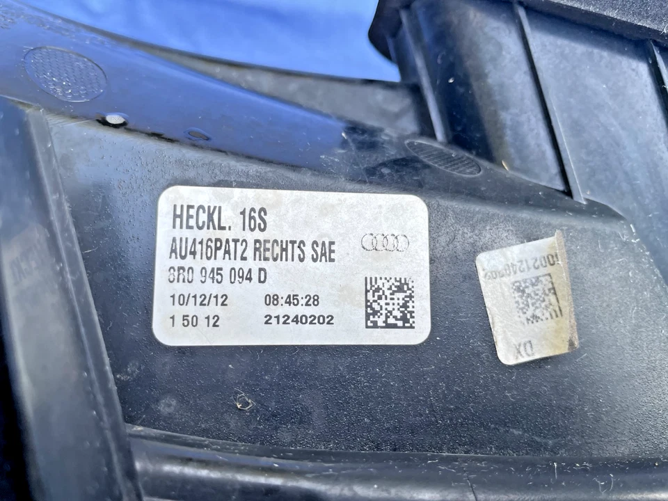 Luz trasera LED del lado del conductor izquierdo Audi Q5 2013-2017 lámpara de freno OEM Foto 4 de 4