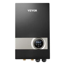 VEVOR 27kW Tankless Electric Water Heater Instant Hot with LCD Touch Child Lock