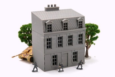 Normandy French Cottage DS T8 - 3D Printed Tabletop Wargaming Terrain for Miniat