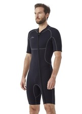 Hevto Shorty Wetsuits Men 2mm Neoprene with Pockets Front - M2S-Black, ST - NEW