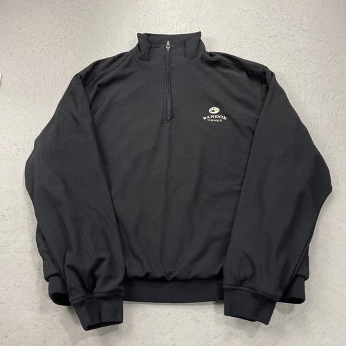 Bandon Dunes Golf Jacket Mens Large Forresters Lined Pullover 1/4 Zip Top 100