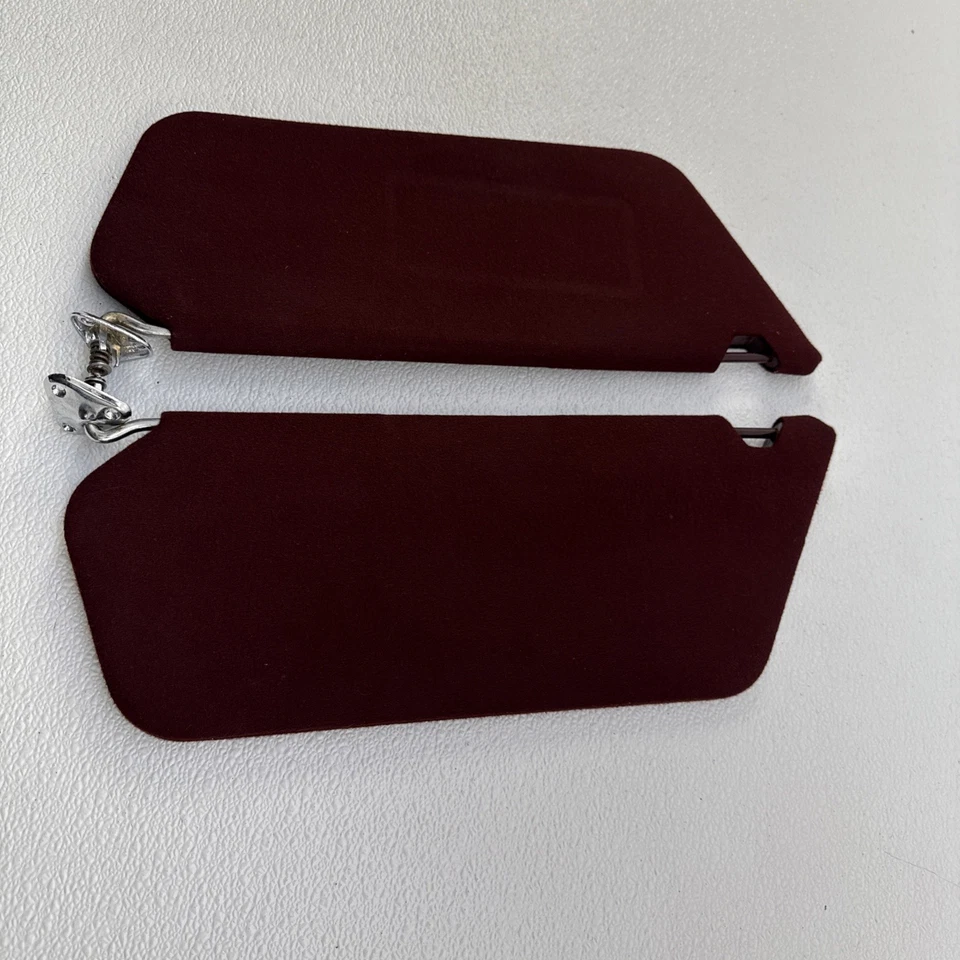 Parasol Ford LTD 1975-78 OEM derecho e izquierdo granate tela D9AB-5404122A Foto 2 de 4