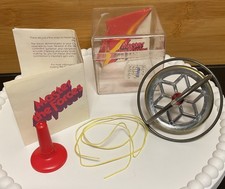 Vintage Gyroscope Metal Spinning Top with BOX 1976 Eckerd Drug Price Tag