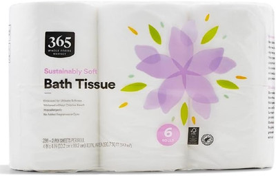 365 by Whole Foods Market, Bath Tissue Double Roll 286 Sheet 12 Count, 286 Count