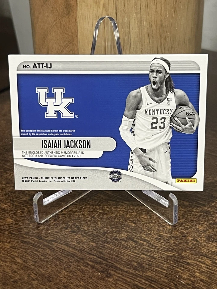 2021 Chronicles Draft Picks Absolute Tools of the Trade Isaiah Jackson Rookie RC - Image 2 of 2