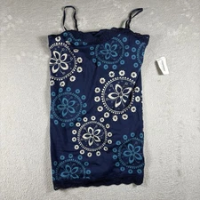 Aeropostale Women’s Size Small Blue Floral Spaghetti Straps NWT #2833