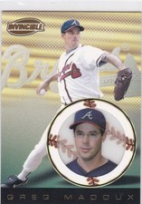 1999 Pacific Invincible Greg Maddux #17 HOF Atlanta Braves Free Shipping!