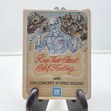 1978 Gm Concert Stereo Sound 8-track Tape W Original Box Rca Vintage Tested