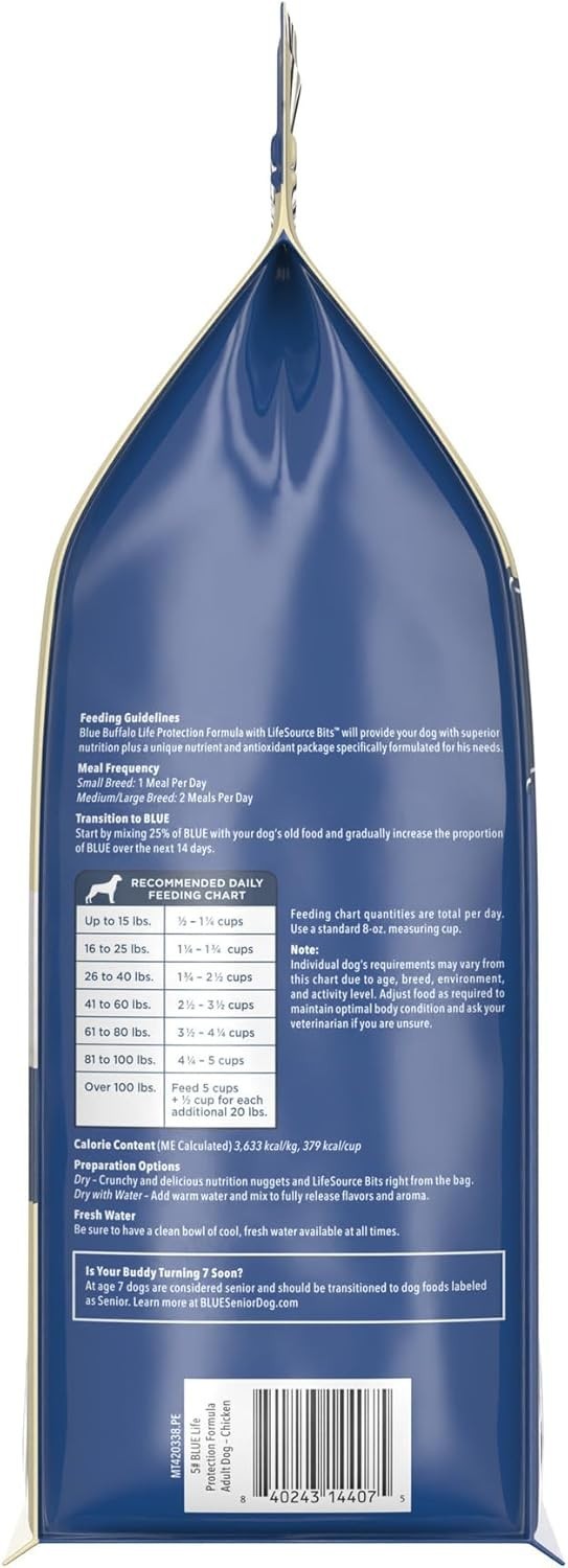 Blue Buffalo Life Protection Formula Adult Dry Dog Food 5-LB  (PACK-1)