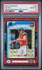 2024 Panini Donruss - Bo Nix #369 Optic Preview Red Wave Prizm (RC) PSA 10