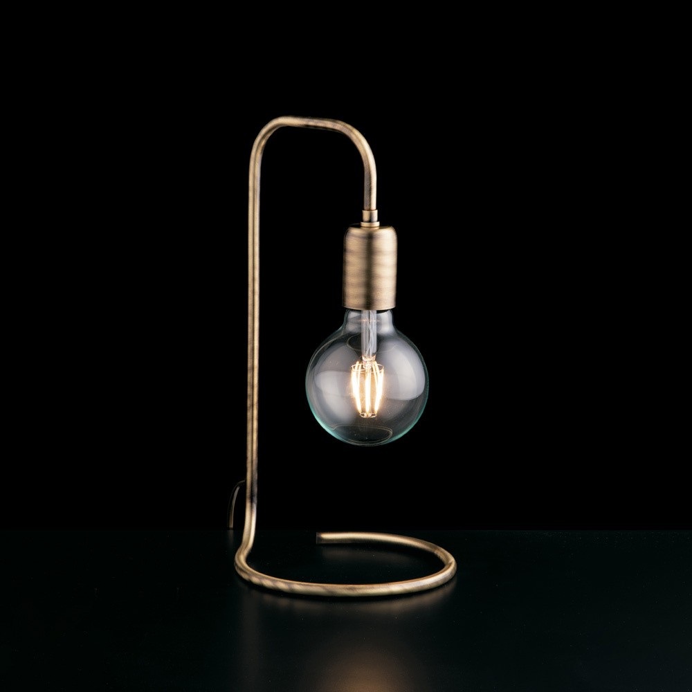Lampada da Tavolo Industriale Bronzo E27 Polish | Design d'Interni