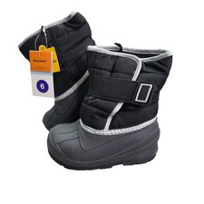 Cat Jack Toddler Dane Winter Snow Boots Black Gray Waterproof Thermolite 6