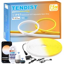 25ft White Neon Rope Light Alexa Compatible Neon Led Strip Cool And Warm White 25ft White Neon Rope Light Alexa Compatible Neon Led Strip Cool And Warm White