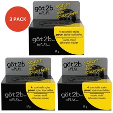 Got2B In Play Sculpt Paste Touchable Styles Tousle Mold Rough Up 2 oz (3 PACK)