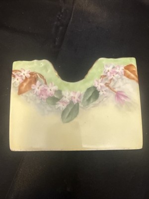 Antique T&V Limoges France Porcelain Letter Holder Hand Painted Vintage SIGNED