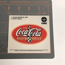 Coca Cola Racing Family Sticker 2001 NASCAR Decal Coke vintage ads memorabilia