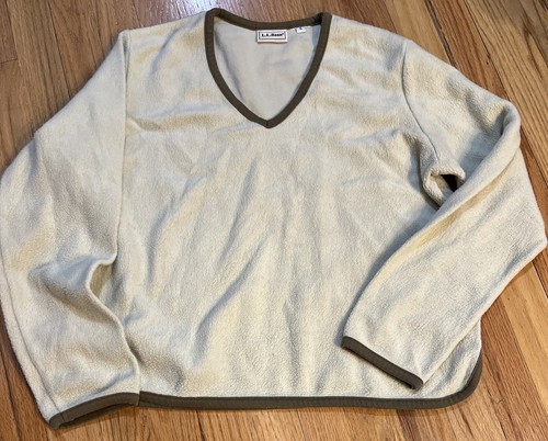 LL Bean Light Mint Green Fleece Top S - Picture 1 of 5