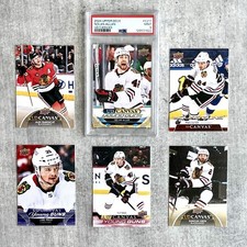 Chicago Blackhawks Card Lot (5): UD Canvas Young Guns x4, Nolan Allan PSA 9 MINT
