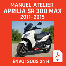 Manuel Atelier Aprilia SR 300 Max 2011-2015 Revue Technique Moto RMT CD PDF