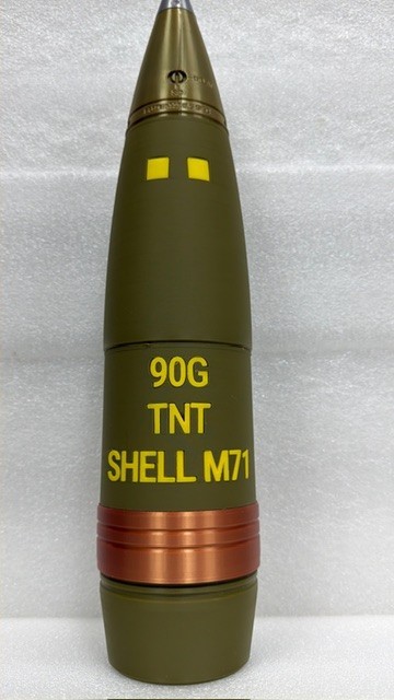 90MM M71 Shell Replica Display 3D printed Repro ManCave USA Made