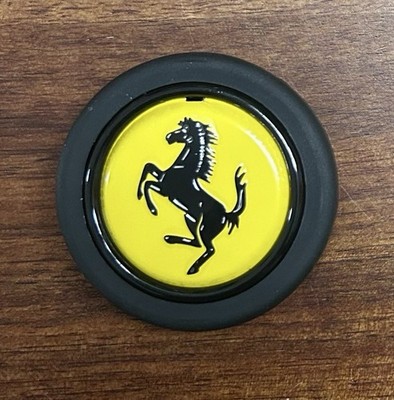 58mm Racing Horn Button for MOMO OMP With Ferrari Crest Steering Wheel Sports