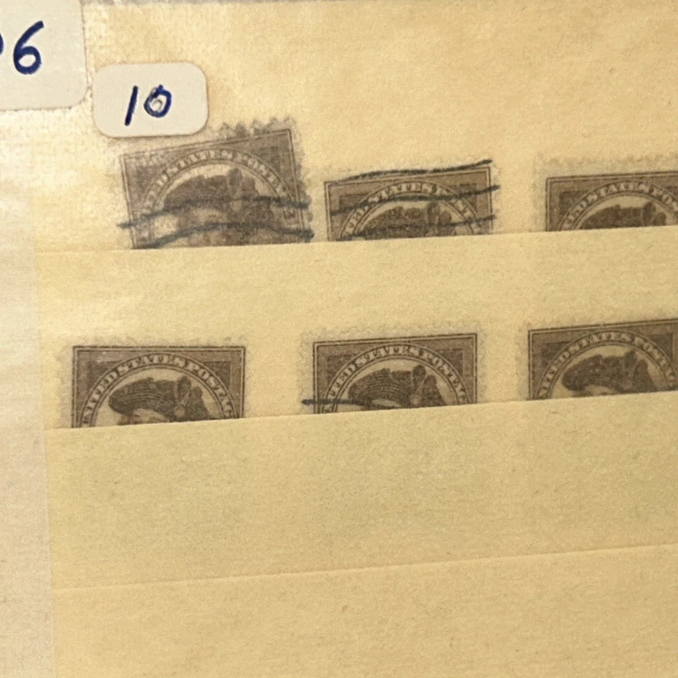 US Stamps Scott 706 1.5c 1932 Washington bicentennial Used Lot Of 10 - Image 2 of 3