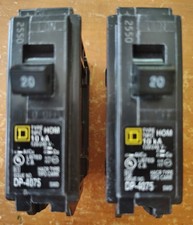 Square D - 20 Amp Single-Pole Circuit Breaker Two HOM120, UPC 0047569062711