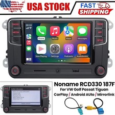 Radio de coche sin nombre RCD330 Plus 187F CarPlay Android automático para VW Golf Jetta PQ de EE. UU.