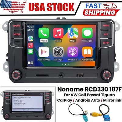Noname Car radio RCD330 Plus 187F CarPlay Android Auto For VW Golf Jetta US PQ