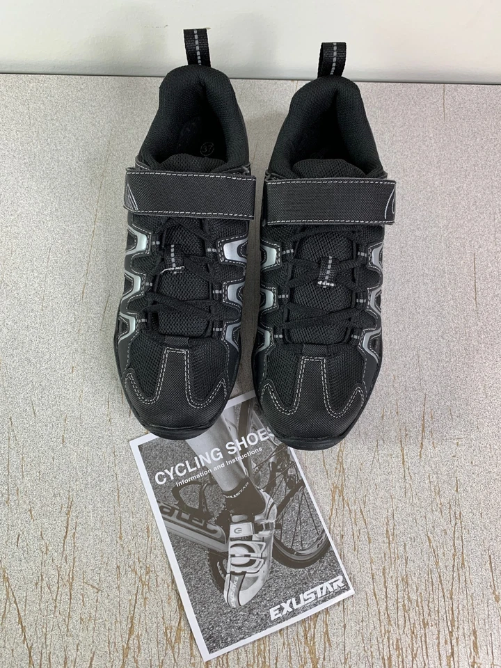 Exustar E-SM842 Negro Ciclismo Bicicleta de Montaña MTB Zapatos Talla Euro 37 EE. UU. 4,5 Foto 2 de 4
