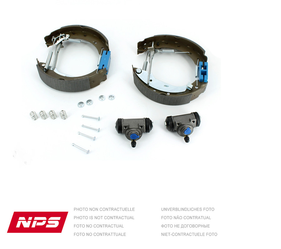 Kit frein arriere NPS R355T03 haute precision mecanique pour berline Renault