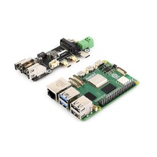 Dual 4K Output Expansion Board for Raspberry Pi 5 For PCIe to NVMe M2 SSD
