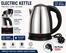 220v Stainless Steel Electric Kettle Durable Rust Resistant Travel Frie 1.8l