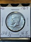 1967 Kennedy 1/2 Dollar 40% Silver , Very Nice Coin , Very Nice Details