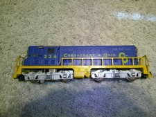 S GAUGE AMERICAN FLYER #21234 CHESAPEAKE & OHIO GP-7 BELL RINGER DIESEL