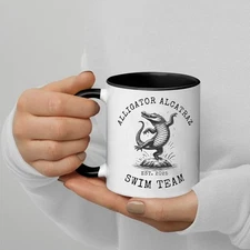 Alligator Alcatraz Swim Team Coffee Mug 11 Oz