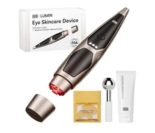 Under-Eye Red Light Therapy for Face, 4-in-1 Beauty Device with Heat, Vibrati...