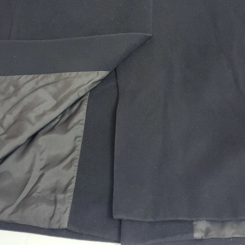 HUGO BOSS Men's Black Wool Cashmere Overcoat Size 42R Classic Topcoat Y2K Coat - Image 3 of 4