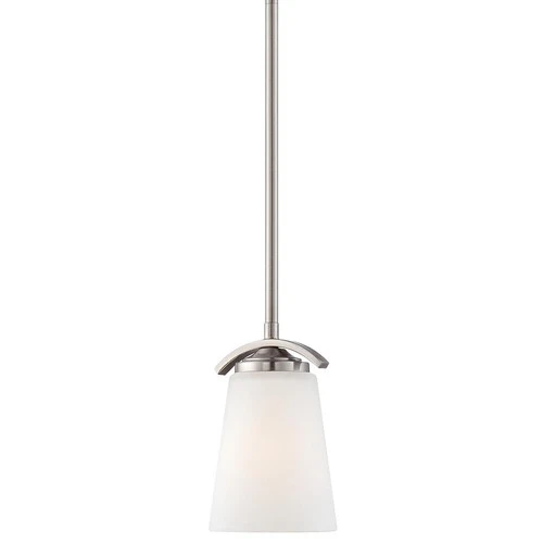 Minka Lavery 4961 Overland Park 1 Light 5"W Vantage Mini Pendant - Nickel - Picture 1 of 5